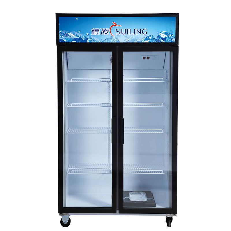 穗凌现货冰柜冷藏展示柜商用饮料柜冰箱保鲜柜立式冷柜源头工厂