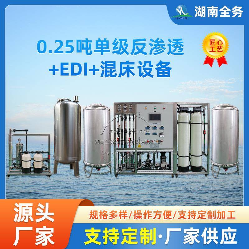工业净水器商用反渗透纯净水去离子水制水机械EDI制药超纯水设备
