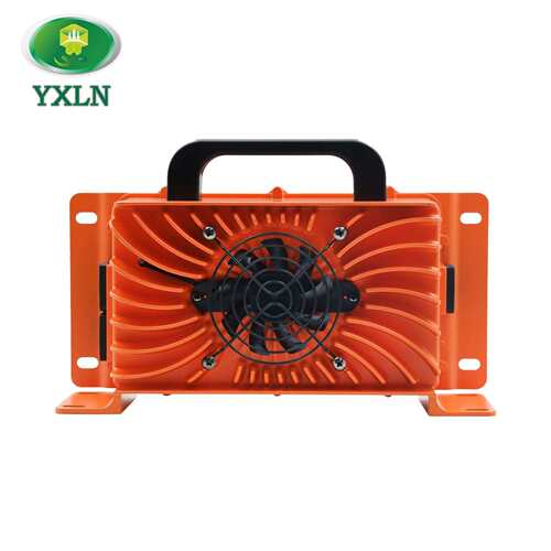 YXLN 48V大圆头充电器 橙色防水铅酸电池充电器48V15A