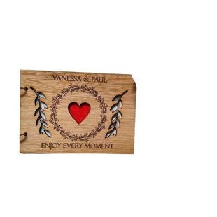 激光雕刻guest book木质婚礼婚庆宾客签到本留言薄签到创意留念