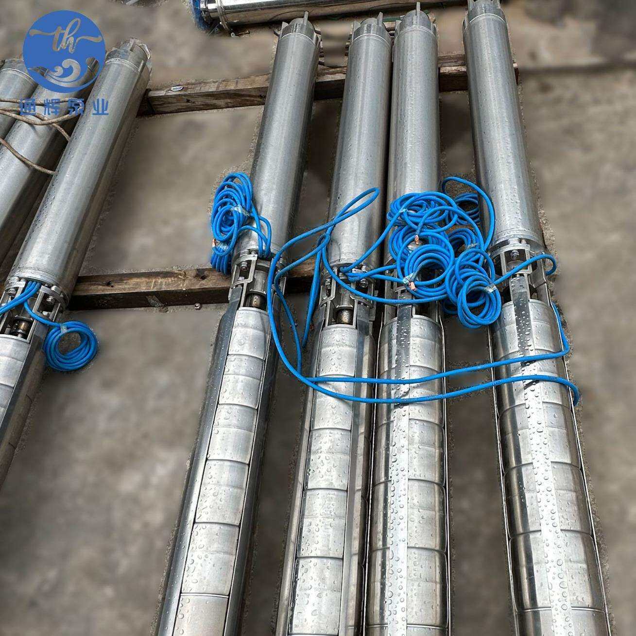 100QJ8-41/8精铸不锈钢深井潜水泵低噪音立式多级深井泵厂家直供