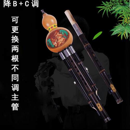 调双奏葫芦乐丝紫GBX竹初学演F+G降B+C调器配盒子挂件