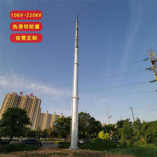 10KV-220KV电力直线钢管杆 18米金属电线杆塔重量 电力钢杆厂家