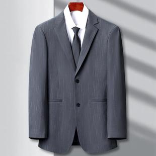 西g5560服外务套男士 春中青年商闲正提花格纹单排两粒扣小休西装