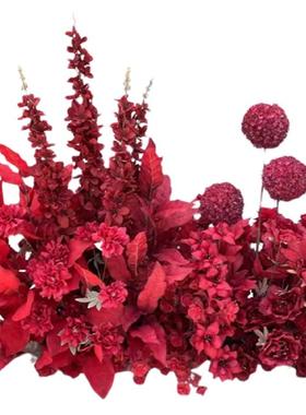 仿真花订婚宴地排花新款千代兰婚庆布置kt板路引花艺迎宾摆件花排