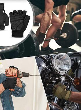 Fingerless Tactical Gloves Knuckle Protective Breathable Out