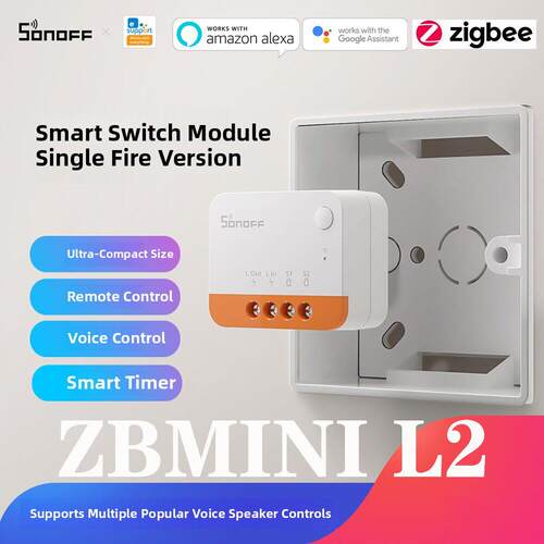 Sonoff Zbminil2单火智能开关模块手机远程语音控制双控开关