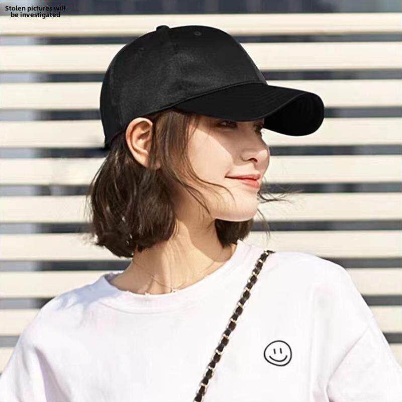 2025新连帽发帽秋季棒球帽与假发所有在一个短的头发尖顶帽妇女的