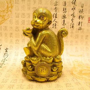 全铜猴子摆件大号生肖猴福禄寿猴招财猴工艺礼品摆饰家居装饰风水