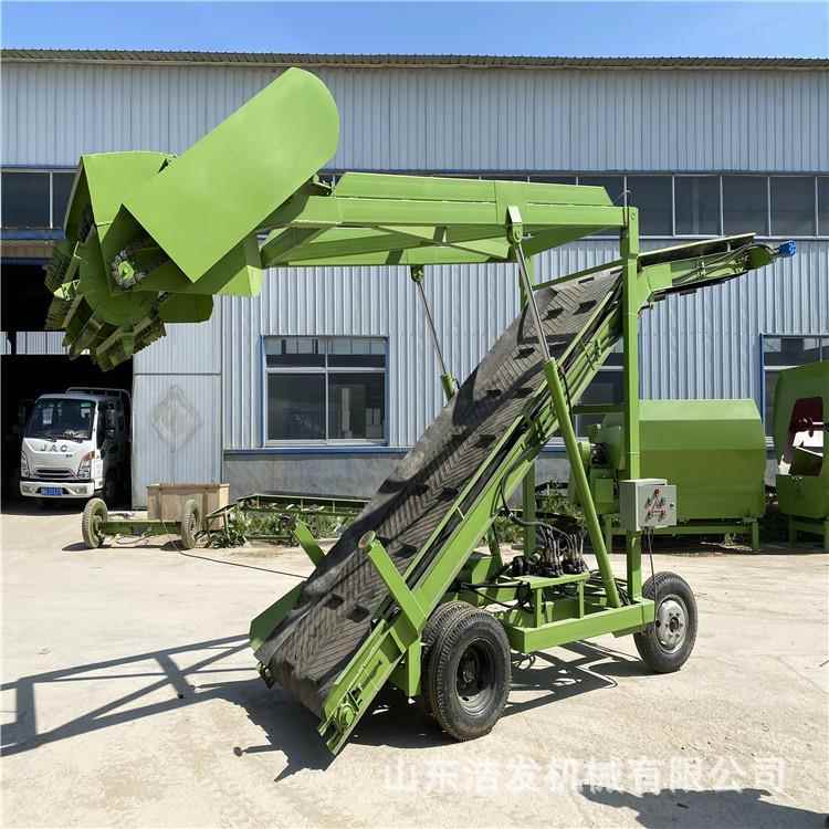 小型玉米秸秆取饲机养殖场可草升降电动扒料机贮RAB牛羊养场青挖
