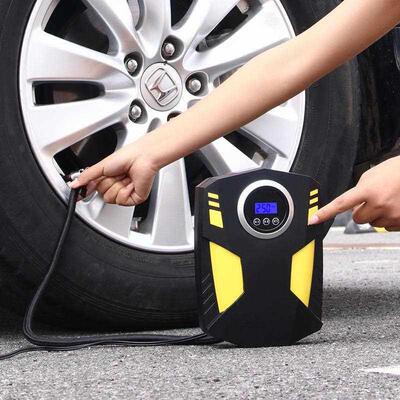 12V portable car air compressor digital tire infator pump