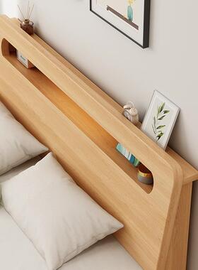 出实木床.现代简约1.8主卧床架经济型租房用C92112单人1.5米米双