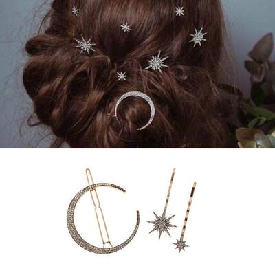 Women Side Clip Hair Barrettes Hair Accessories 3D Geometric