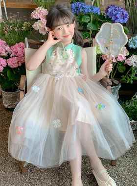 NEXT GJLG 女童汉服洋装夏款2025夏季新款儿童礼服女孩国风裙子
