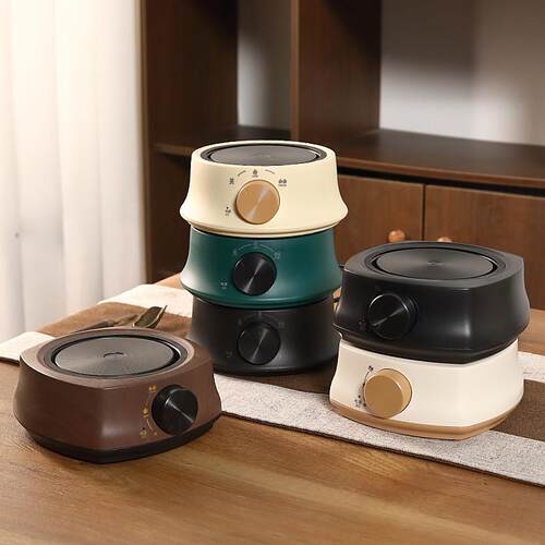 电热炉家用煮茶炉小型快煮壶暖茶新款加热温泡茶炉静音黑晶炉煮茶