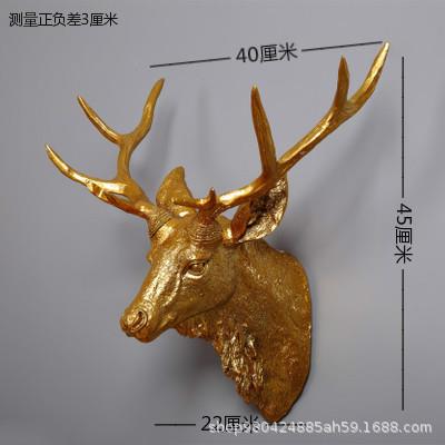 墙饰挂饰壁饰羊头摆件挂件鹿头鹿角壁挂复古欧式创意动物墙壁饰品