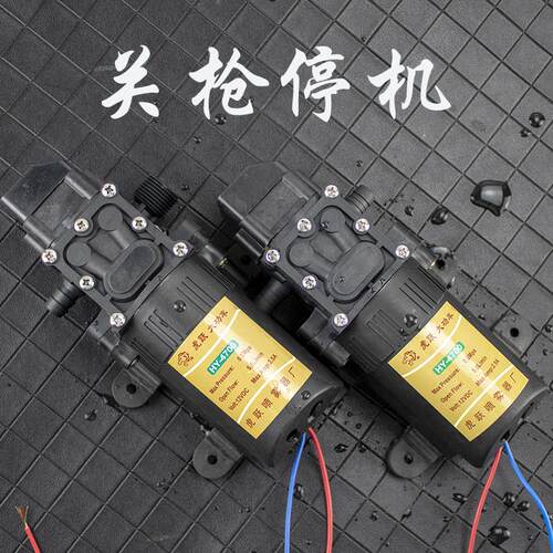电动喷雾器高压喷雾泵12v大功率电机水泵泵头农用抽水泵虎跃马达