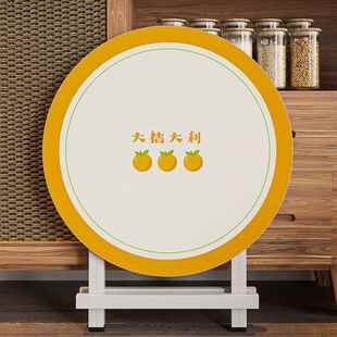 折叠桌咖用儿童餐桌吃饭休闲圆形台FOV学习洽谈啡小阳桌子便家携