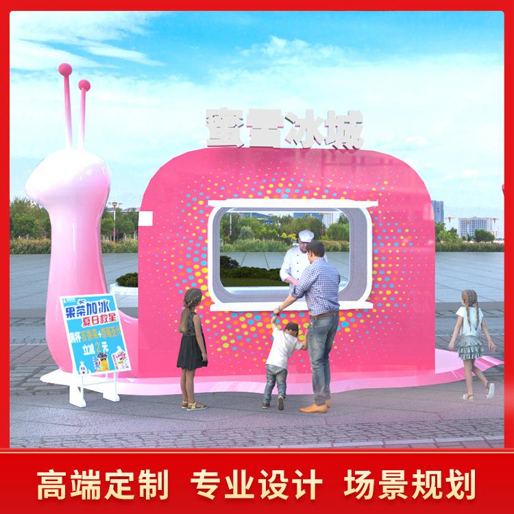 小吃车早餐车移动餐车商业场景移动式摆摊售卖车商用不锈钢熟食