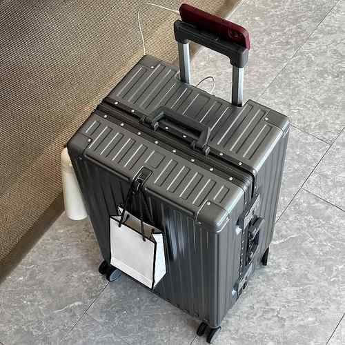 高档37铝分行李箱女大容多功能旅6行箱学生密码箱2量超轻框皮箱男