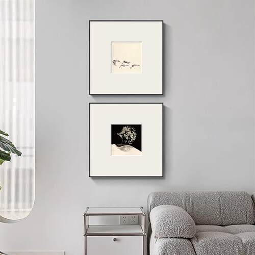 山昌南简代约黑现白摄影挂画小众风景画中古风酒店样板间本装山本
