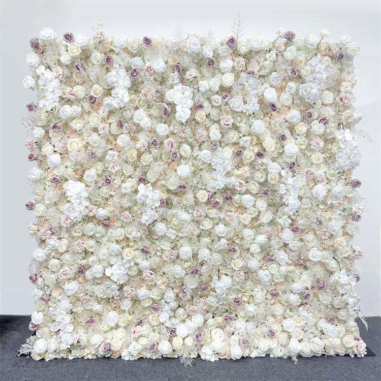 来样制作仿真布底花墙 仿真植物花墙网红拍照打卡背景花墙