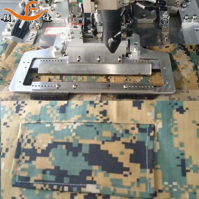 双开线双唇袋盖口袋开袋机立体兜盖有帽盖开袋开兜机工厂直销