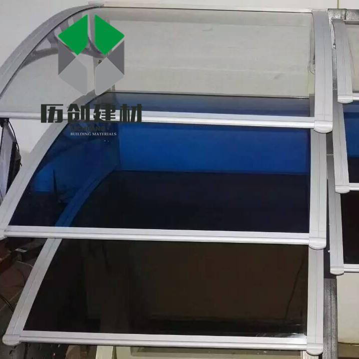 PC耐力板 铝合金材质汽车单车棚 PC耐力板停车棚 遮阳雨棚
