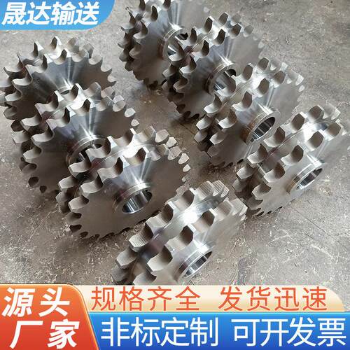 不锈钢炼轮单双排4分5分06B08B10A12A耐高温工业传动轮输送炼轮
