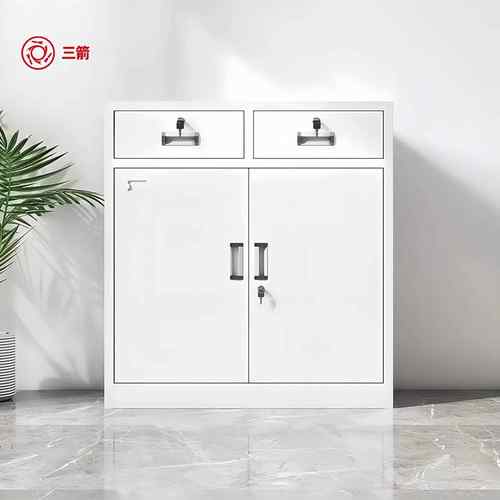 文件柜矮柜铁皮柜办公室财务档案资料柜桌下收纳储物柜带锁抽屉柜