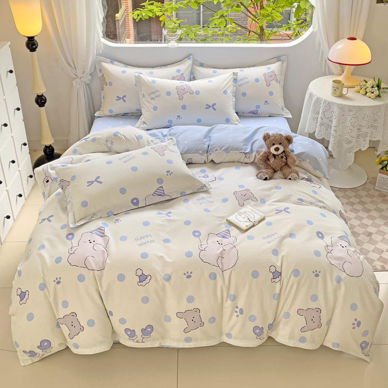 正品1200全m棉四件套纯棉被套1.8x2米被罩10x200c双人.0x2.3床上8