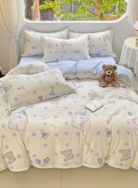 正品1200全m棉四件套纯棉被套1.8x2米被罩10x200c双人.0x2.3床上8