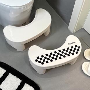 马桶凳子厕所加厚踩踏凳儿童孕妇坐便加高防滑垫脚凳家用换鞋矮凳