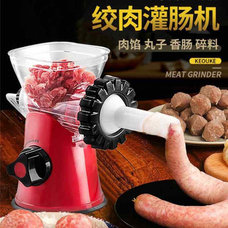 手动绞肉机灌肠机家用多功能手摇绞肉机灌香肠机灌腊肠饺子馅扁食