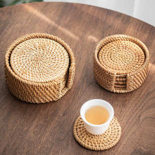 秋藤茶垫杯垫日式 新款 茶杯垫功夫茶具配件家用茶杯垫茶道隔热垫