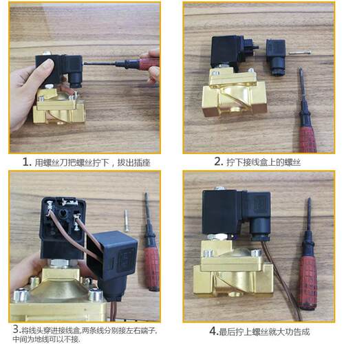 16公斤DF型电磁阀 水阀 加厚黄铜电磁阀 气阀SLP型AC220V 24V 12V