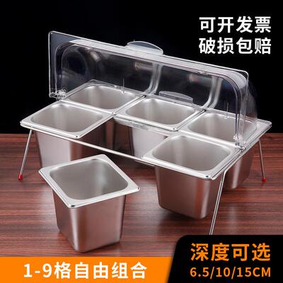 凉自助餐F975JJ9M台食物示架卤味熟食展示卤盘地摊菜菜展示盆展小