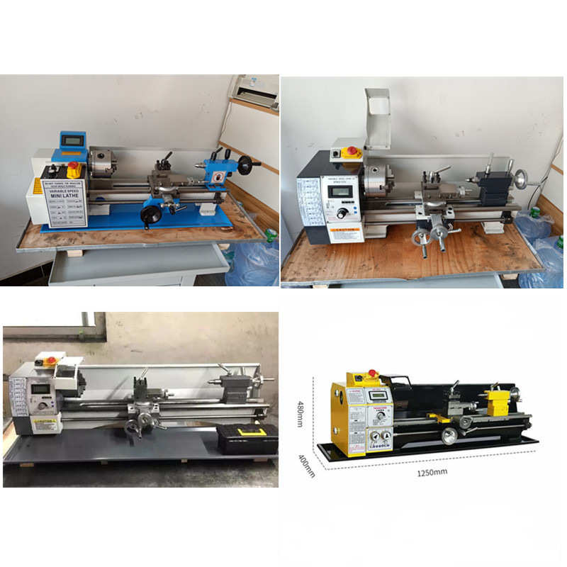 精密210V*400小型车床加工金属微型车床家用车床无极调速家用车削
