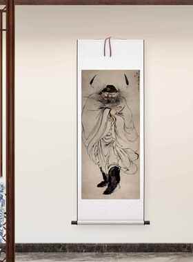 1：1清代高其佩指画怒容