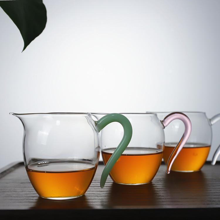 公道玻璃企鹅茶具办公功夫公道杯