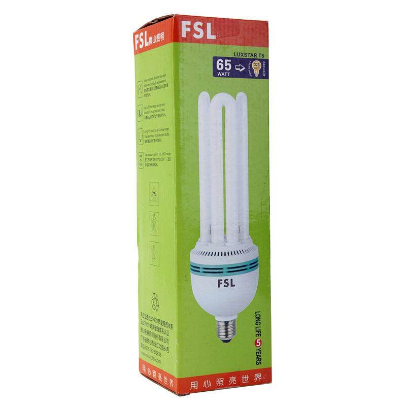 FSL佛山照明节能灯泡灯管大螺口大功率灯泡65W-E27白光6500K