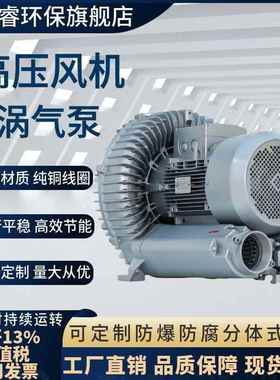 2020高压风机R-710-H37/KW产业4机械送烟气吹吸除尘料B用高压漩涡