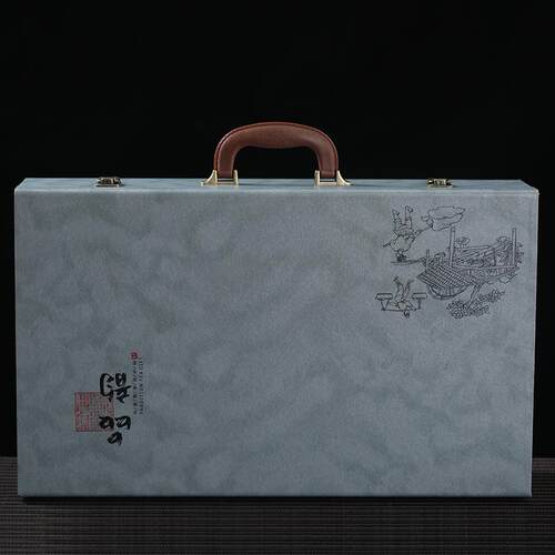 高档茶具礼盒装茶礼杯高盖碗套装家档用功夫泡茶璃羊脂玉白瓷送玻