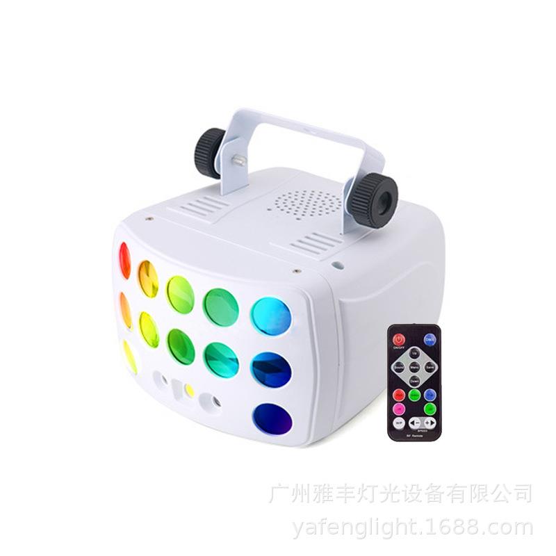 LED蝴蝶频闪三合一包房灯遥控迷你蝴蝶舞台效果灯激光七彩爆闪灯