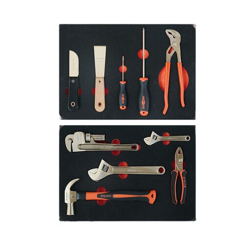 WEDO维度 防爆工具组套_防爆工具10件套装AL03-10铝青铜工具箱