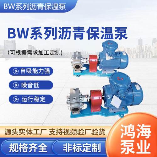 BW系列沥青保温泵不锈钢保温齿轮泵树脂胶水防爆耐腐蚀沥青齿轮泵