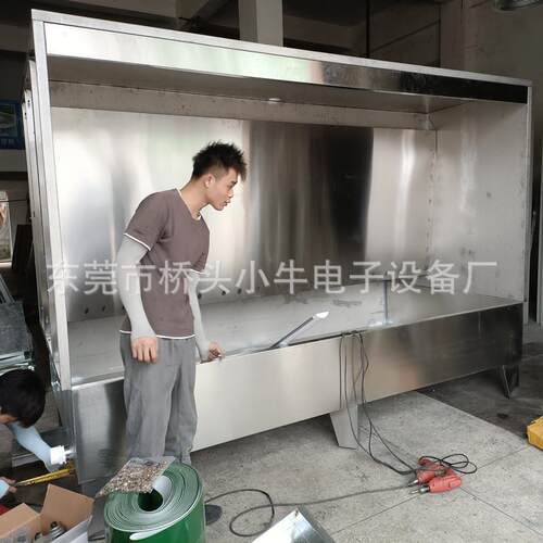 车配件汽塑产品自动喷机油广料告招牌WNL喷漆机水帘柜不锈钢水帘