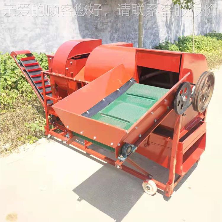 四轮花生果机边走边摘果干湿自可用机器动1000型装袋打花生去摘秧