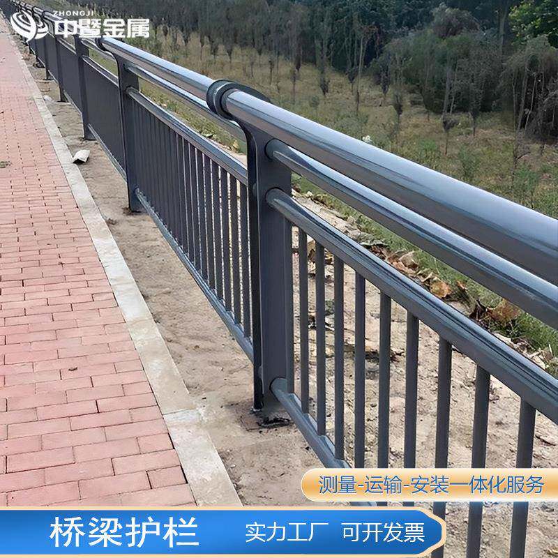 304不锈钢复合管防撞护栏桥梁护栏人行道景区园区河道景观护栏