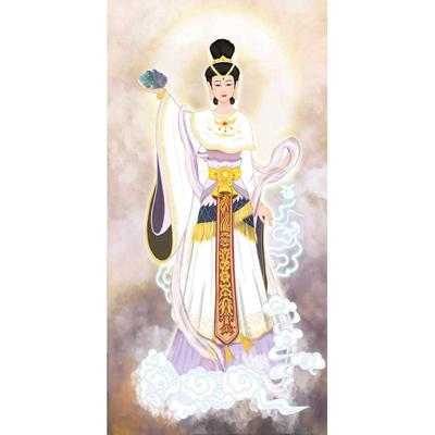 三皇五帝伏羲女娲神农轩辕黄帝画像丝绸卷轴装饰挂画中式可定制